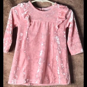 Healthtex Velour Light Pink Dress 12 months